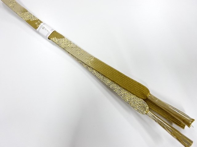 JAPANESE KIMONO / UNUSED KOREI HAND-TIED OBIJIME